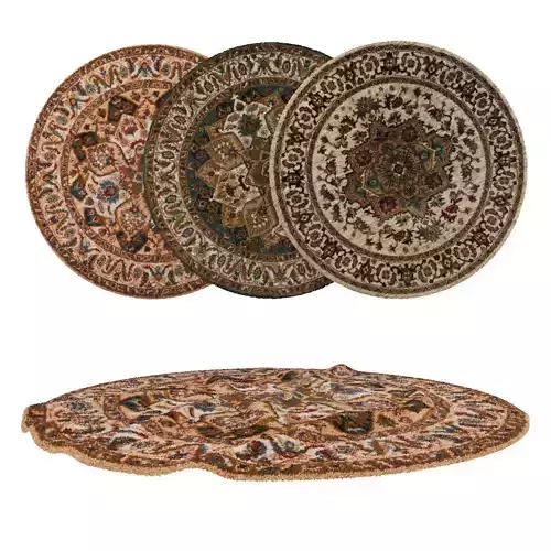 Round Rug Set 292