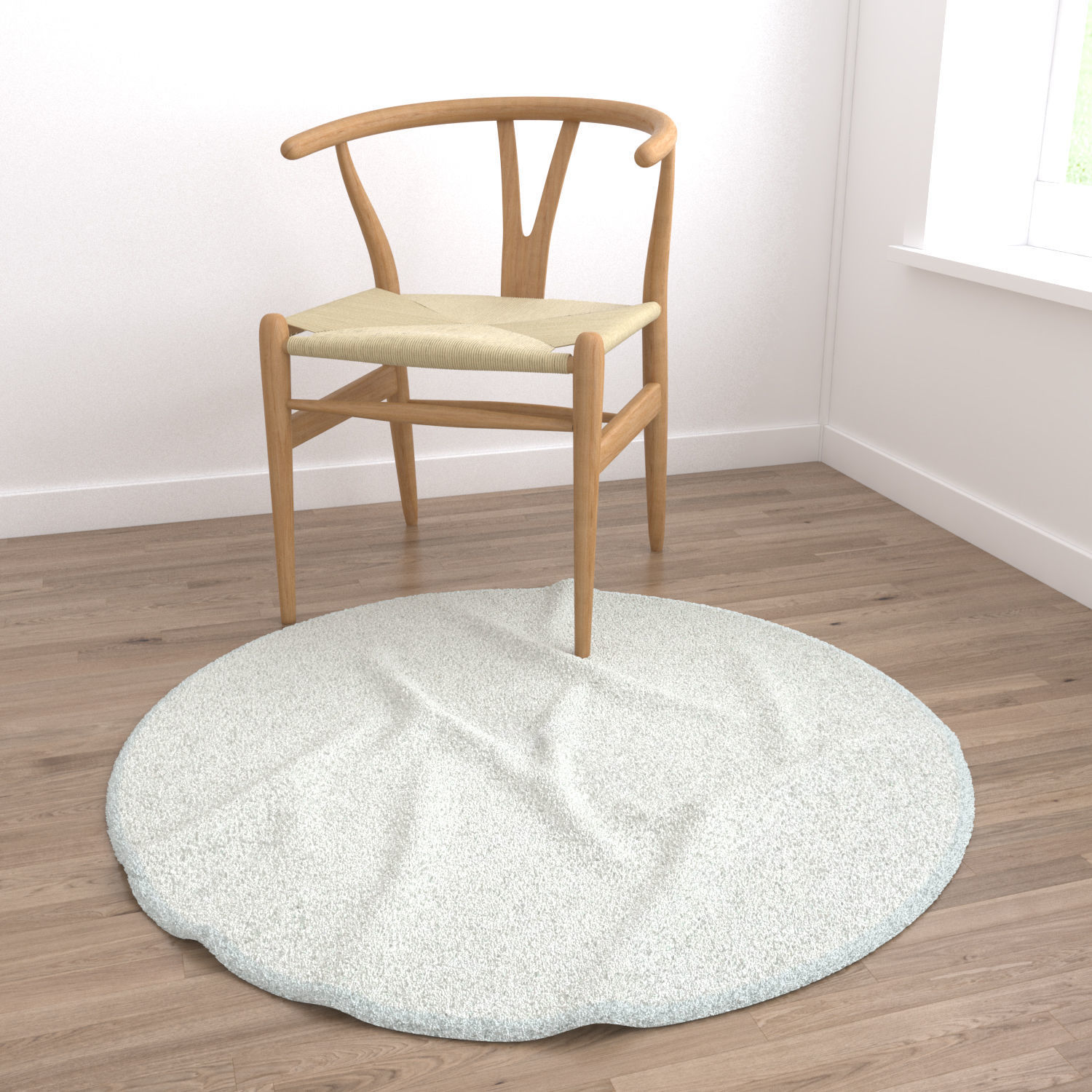 Round Rug Set 293 3D model_3