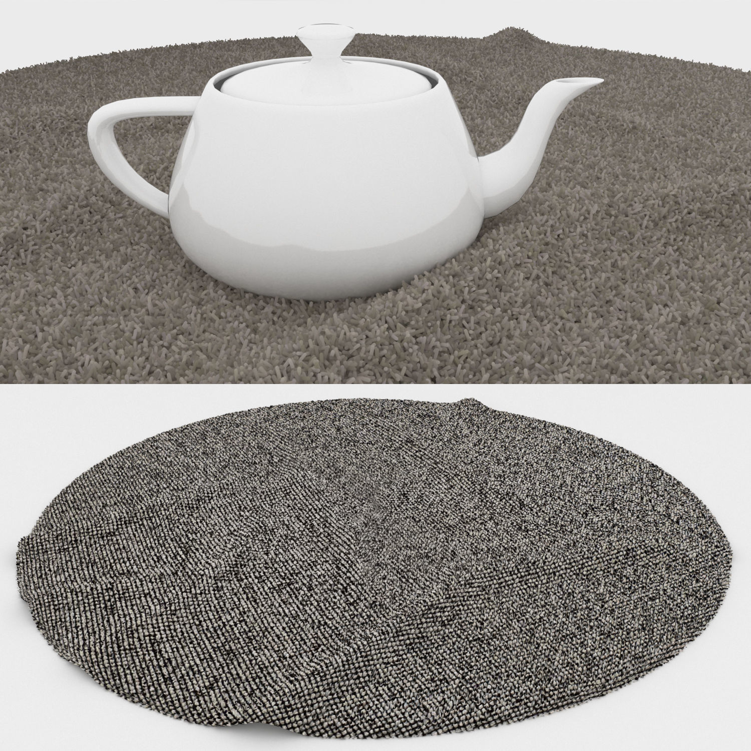 Round Rug Set 293 3D model_2