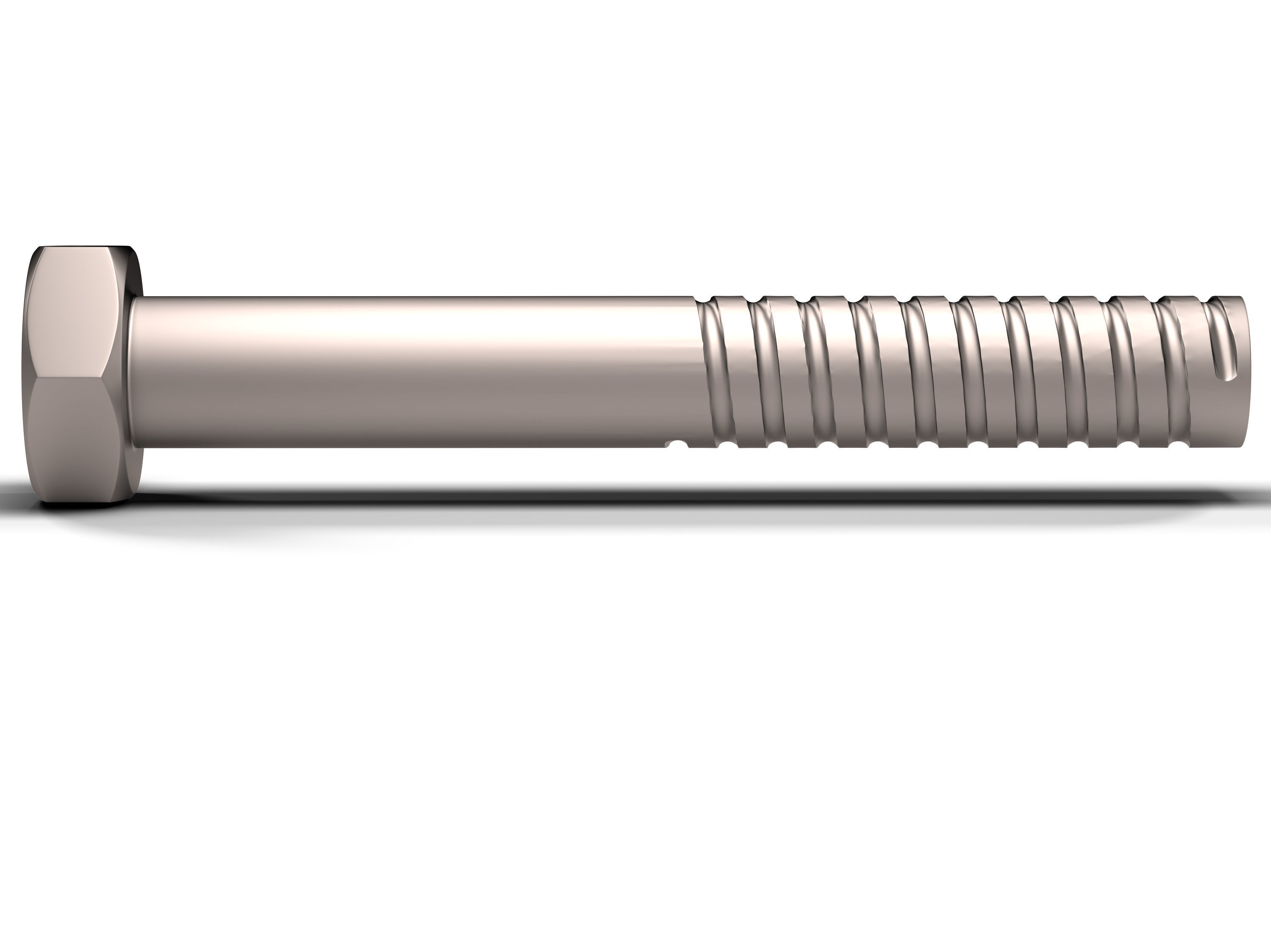  Hex Bolt Low-poly 3D model_5