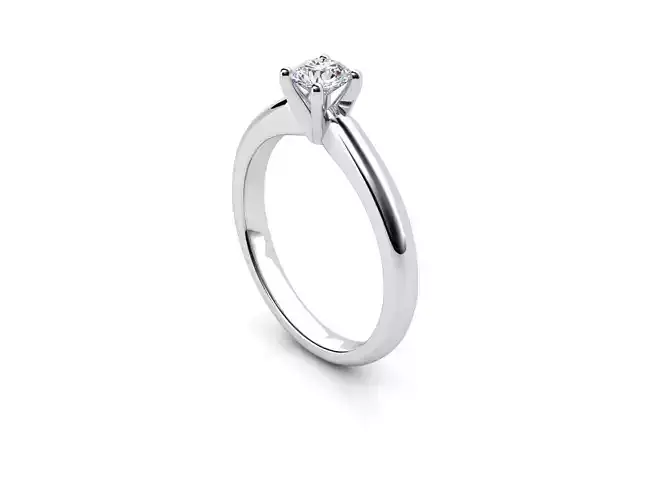 ZDR064 solitaire diamond engagement ring gold