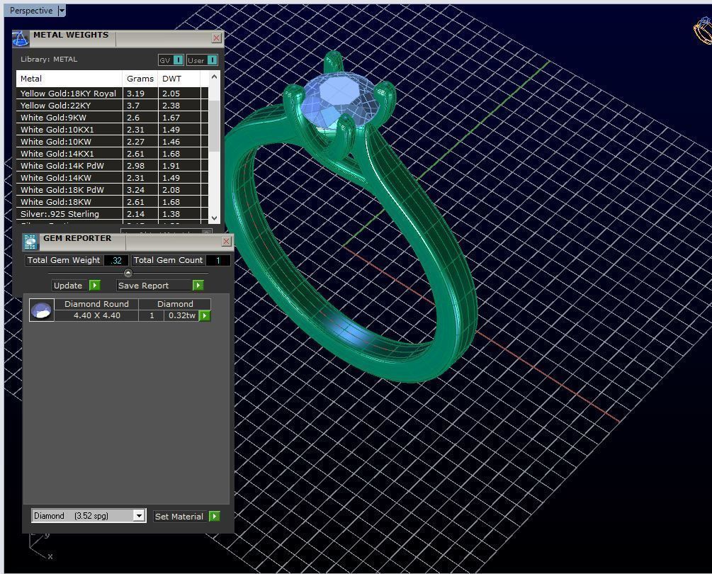 ZDR065 solitaire diamond engagement ring 3D print model_5