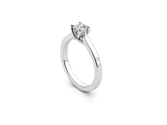ZDR065 solitaire diamond engagement ring