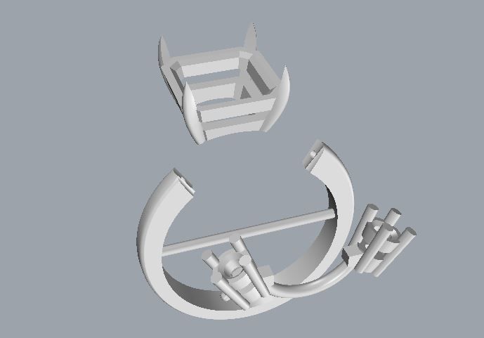 Ring and Earrings  100 3D print model_11