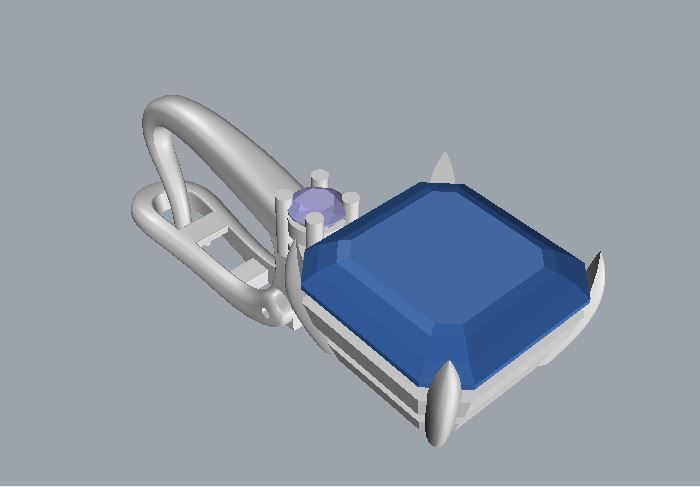 Ring and Earrings  100 3D print model_10