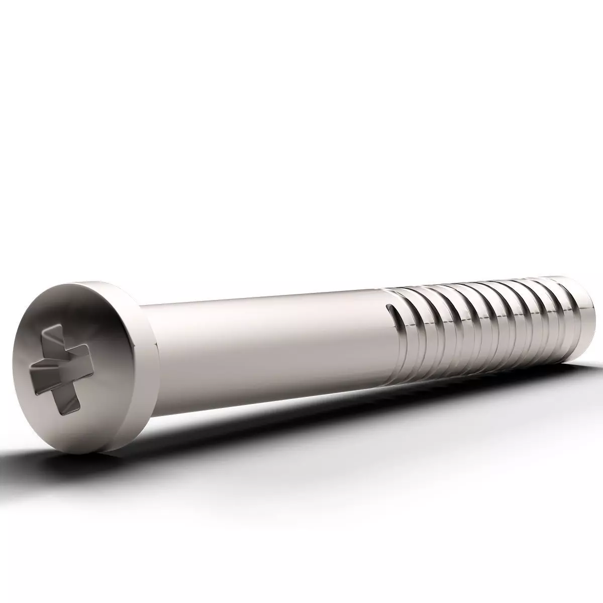 Screw Low-poly 3D model_0