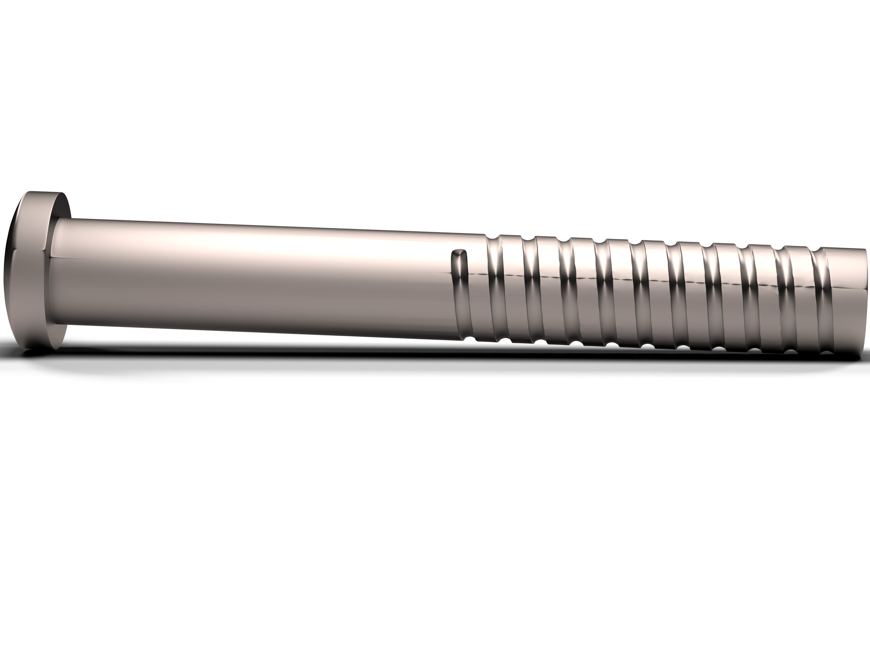 Screw Low-poly 3D model_3