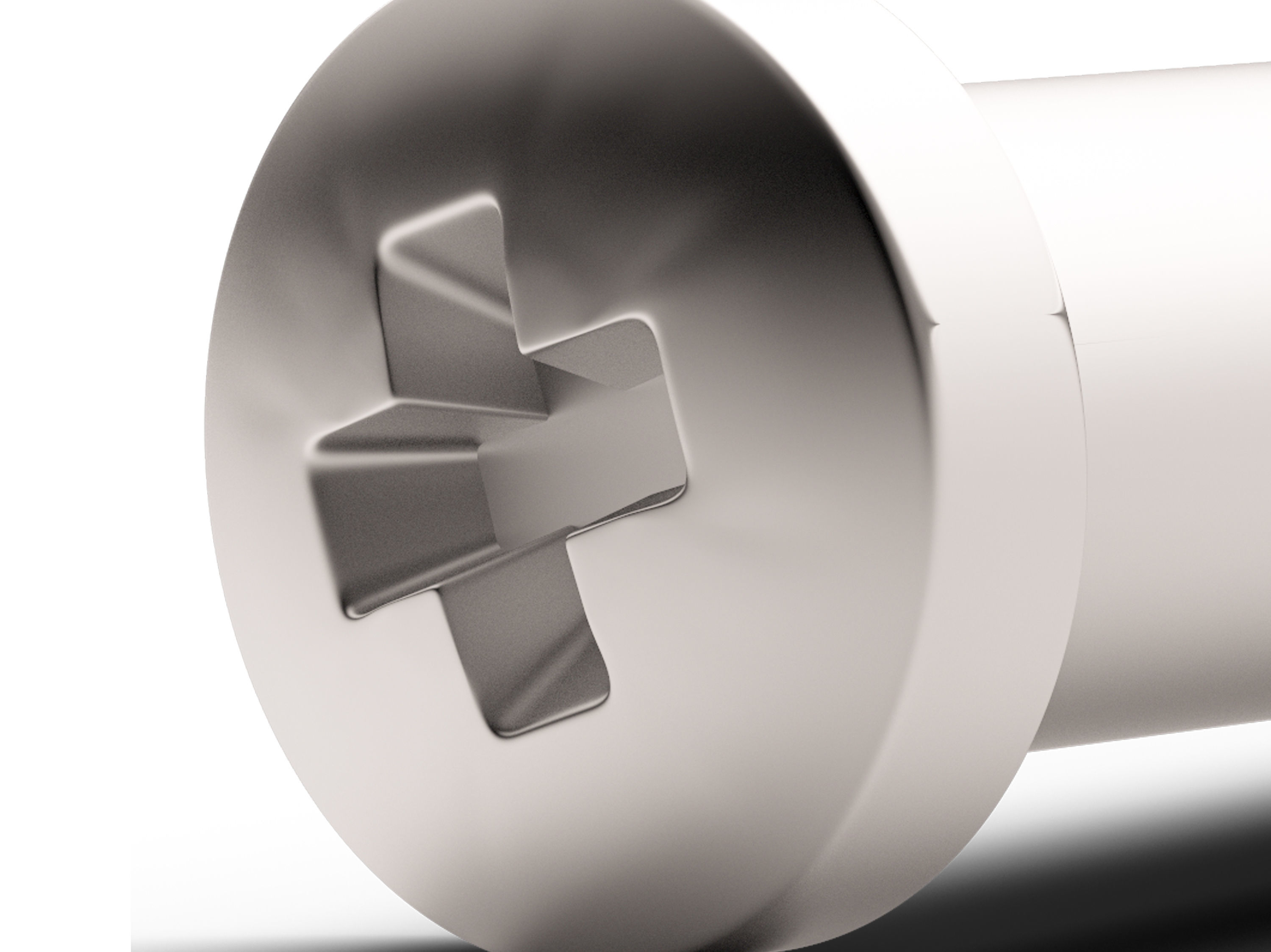 Screw Low-poly 3D model_5