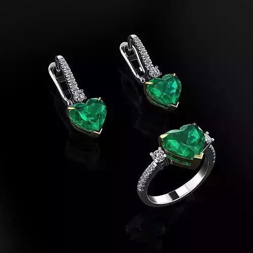 Ring and Earrings  101 3D print model