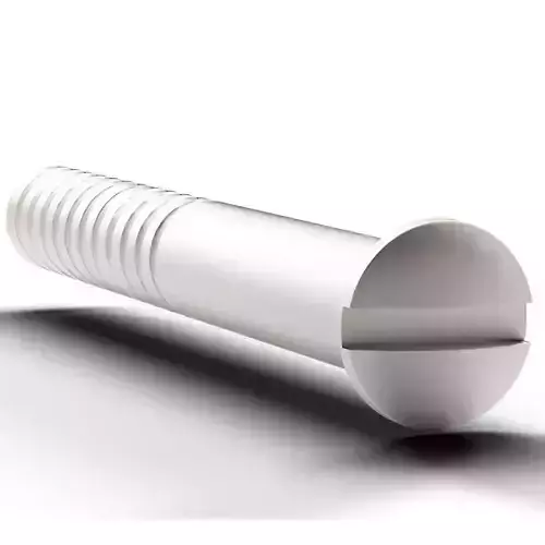 Flat Screw Low-poly 3D model