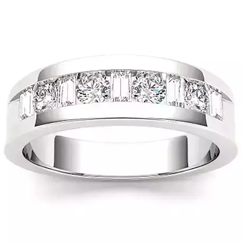 3DM Format Vintage mens wedding band ring