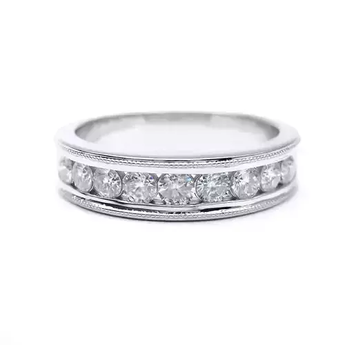 3DM Format Vintage male ring mens wedding band