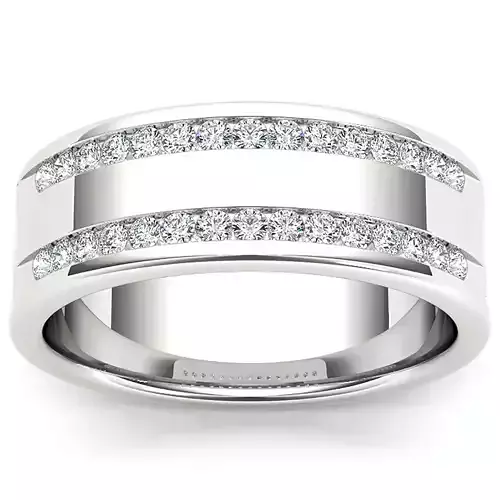 3DM Format art deco mens promise ring