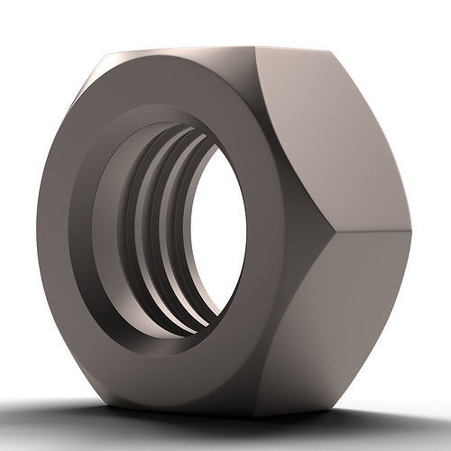 Hex Nut Low-poly 3D model