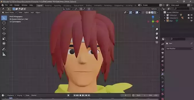 Olden Warrior stylized character 2 Free low-poly 3D model