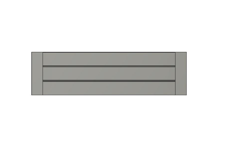 Model Railway Sleeper Retaining Wall - 3 Sleeper High 3D print model_6