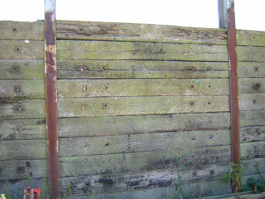 Model Railway Sleeper Retaining Wall - 3 Sleeper High 3D print model_13