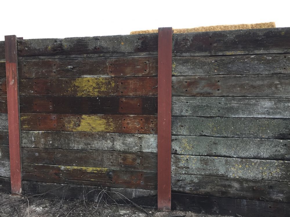 Model Railway Sleeper Retaining Wall - 3 Sleeper High 3D print model_14