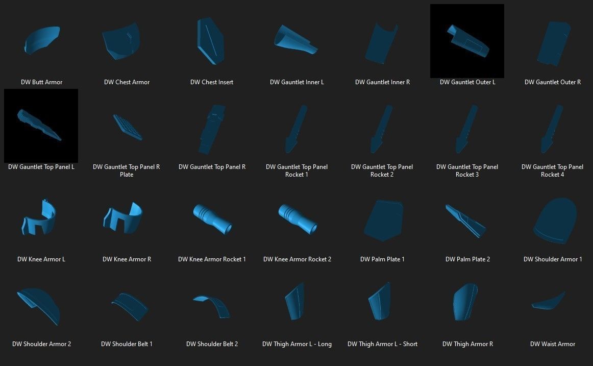 Deathwatch Mandalorian full size armor 3d print ready STL 3D print model_10