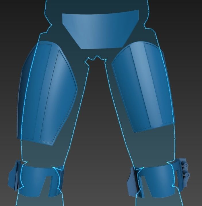 Deathwatch Mandalorian full size armor 3d print ready STL 3D print model_6