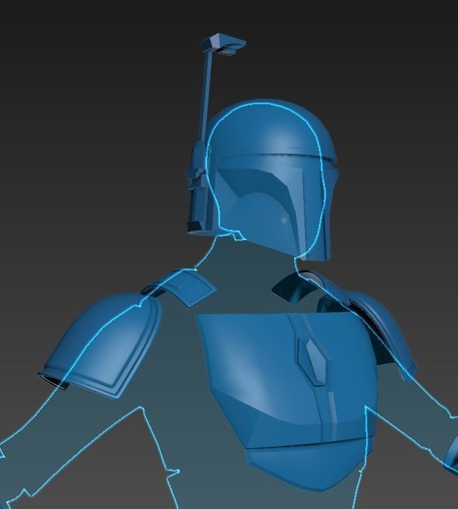 Deathwatch Mandalorian full size armor 3d print ready STL 3D print model_3