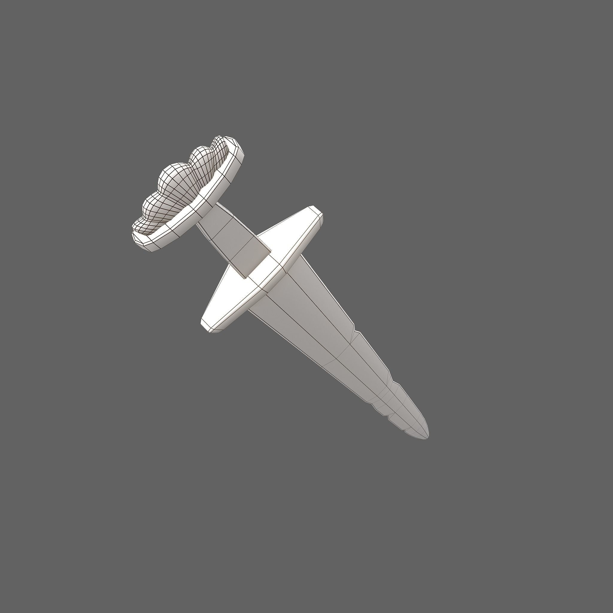 Viking Sword Inlaid Low-poly 3D model_37