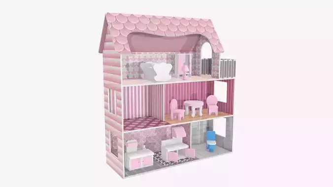 Furnished doll house