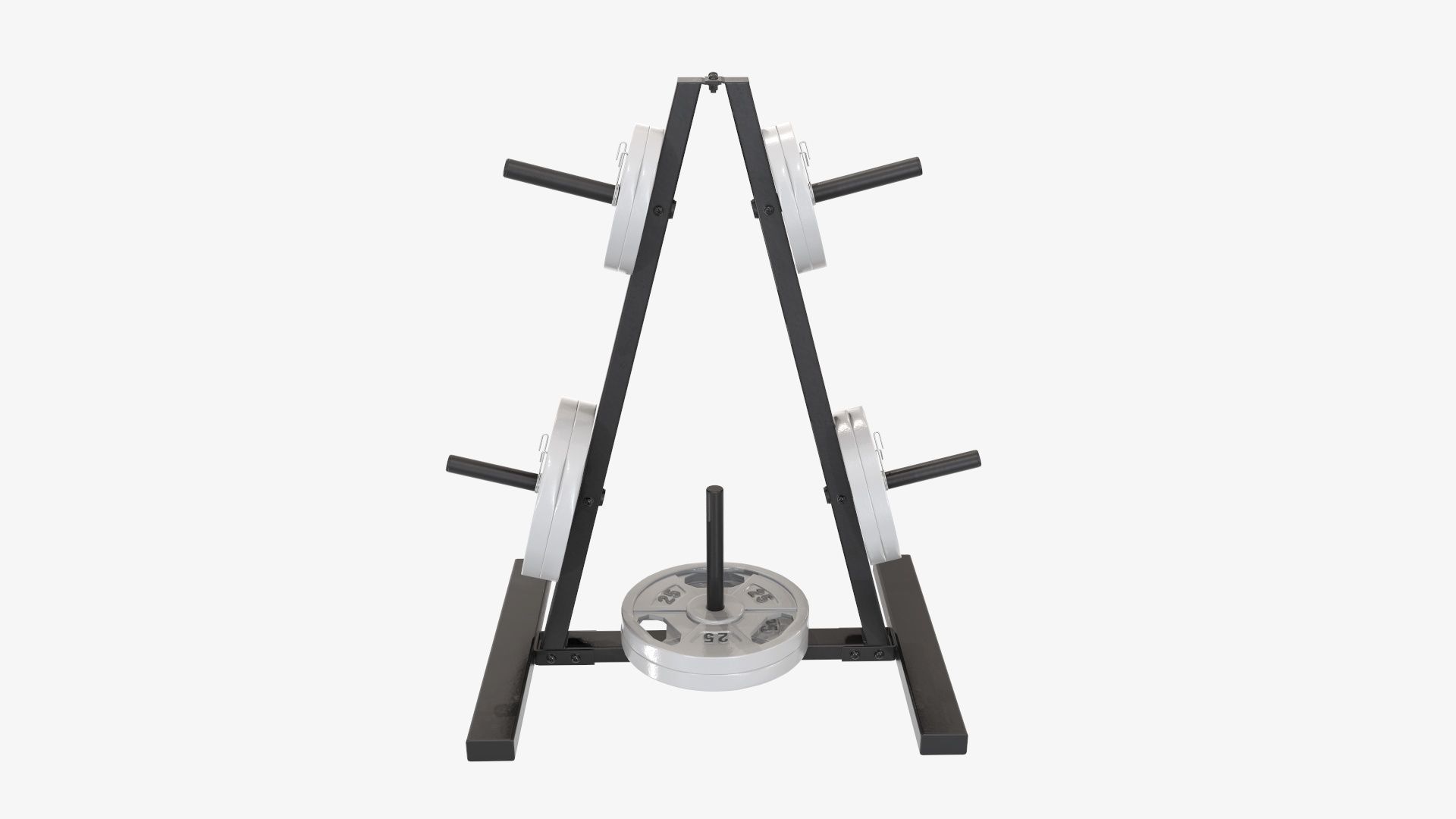 Weight plate storage rack 3D model_1
