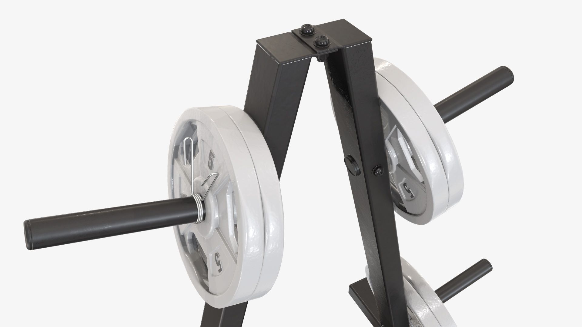 Weight plate storage rack 3D model_3
