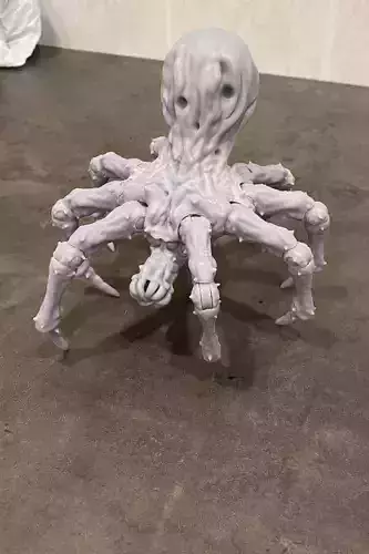 Krykna Spider Articulation figure with eggs 3D print model