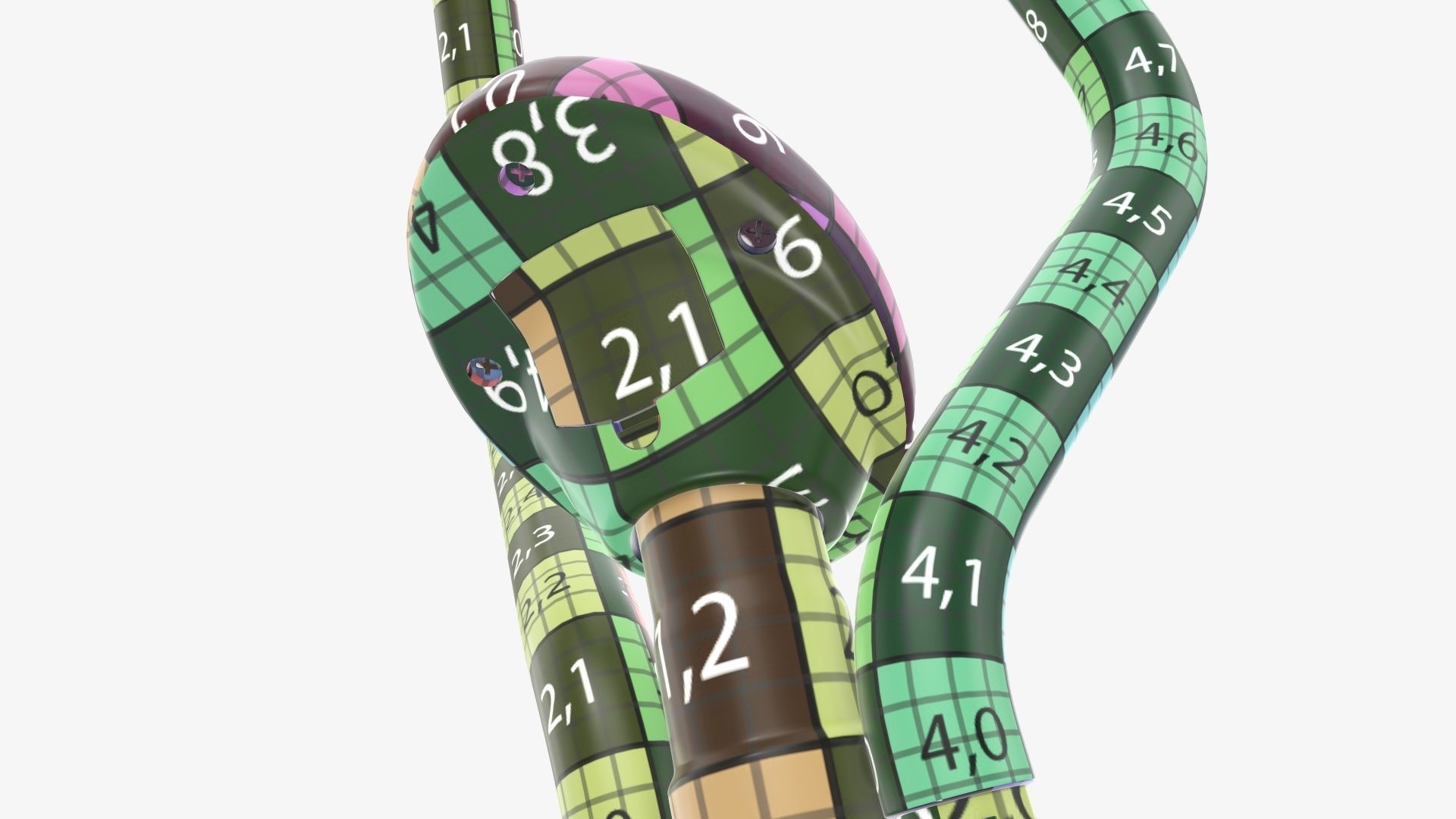 Step machine for fitness exercise 3D model_24