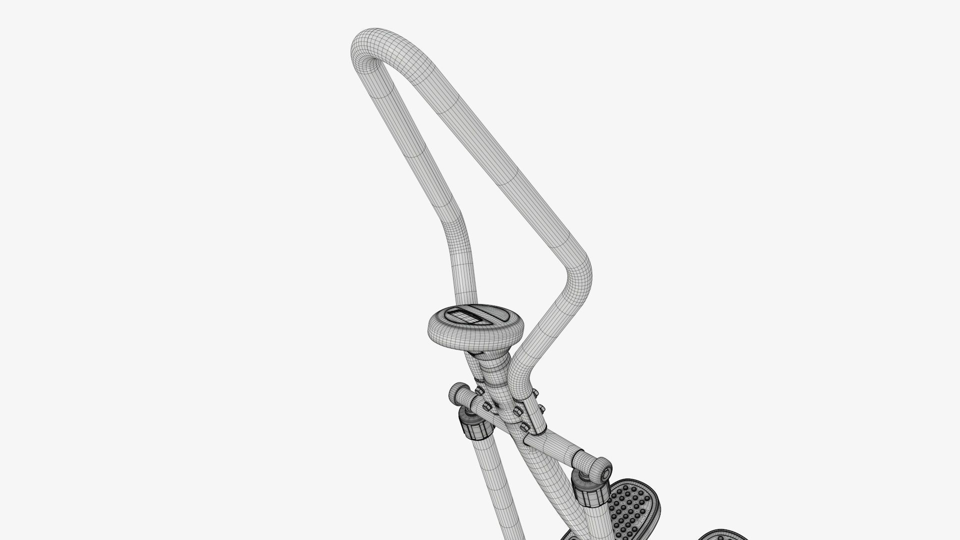 Step machine for fitness exercise 3D model_17