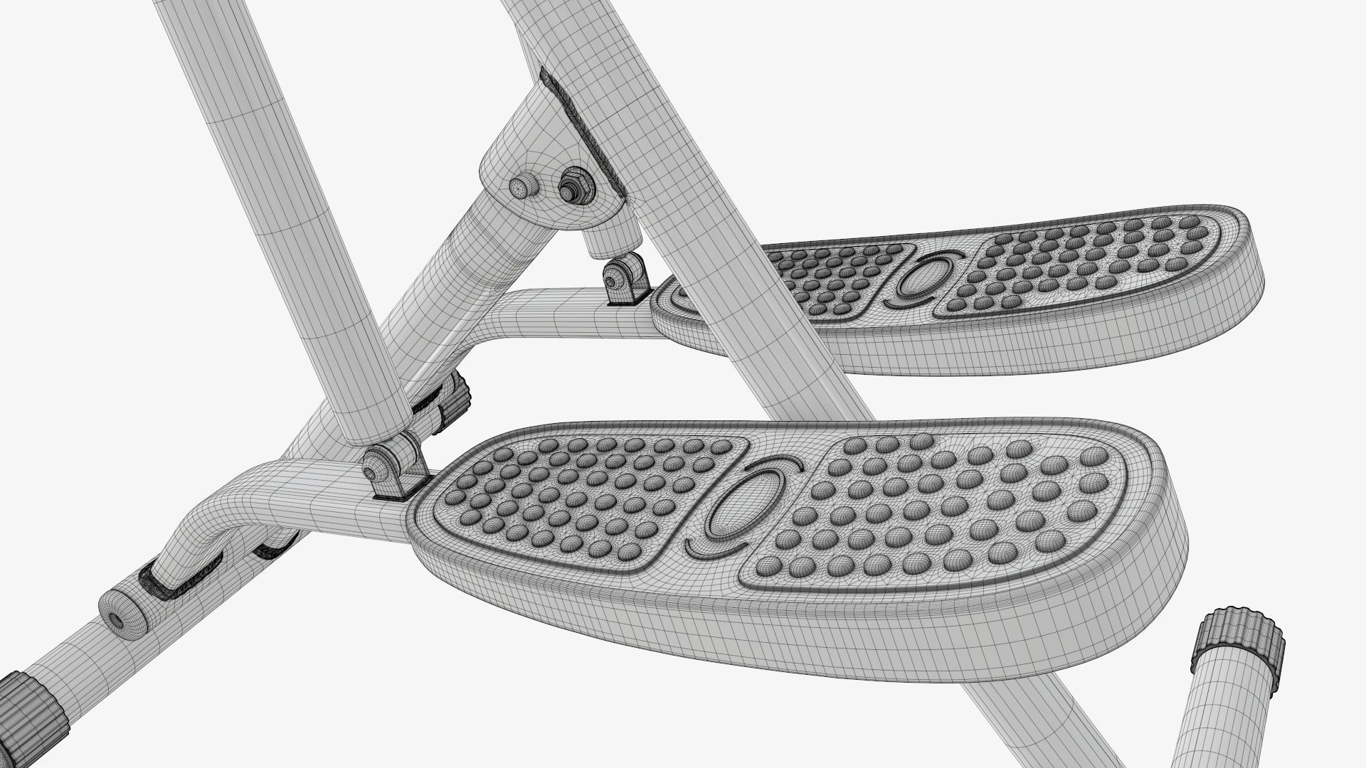 Step machine for fitness exercise 3D model_13