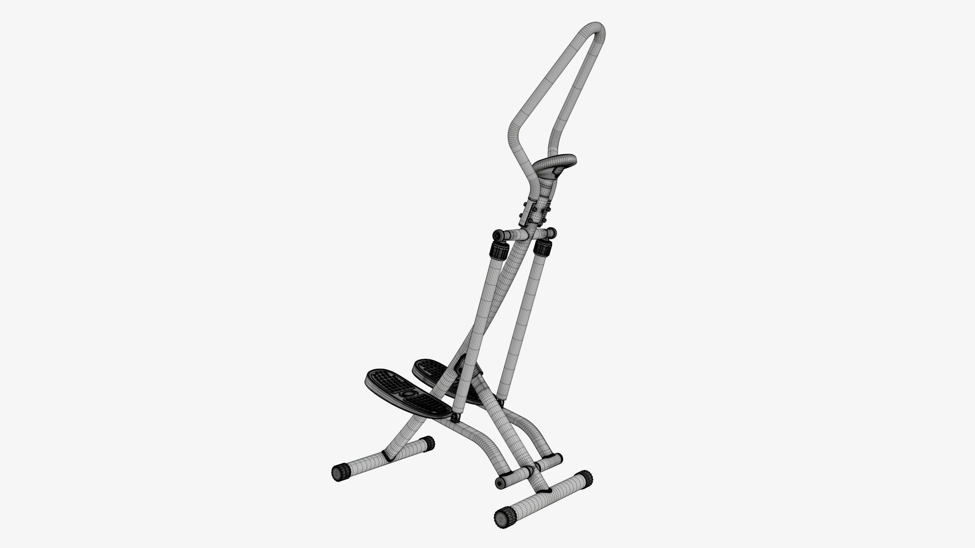 Step machine for fitness exercise 3D model_9