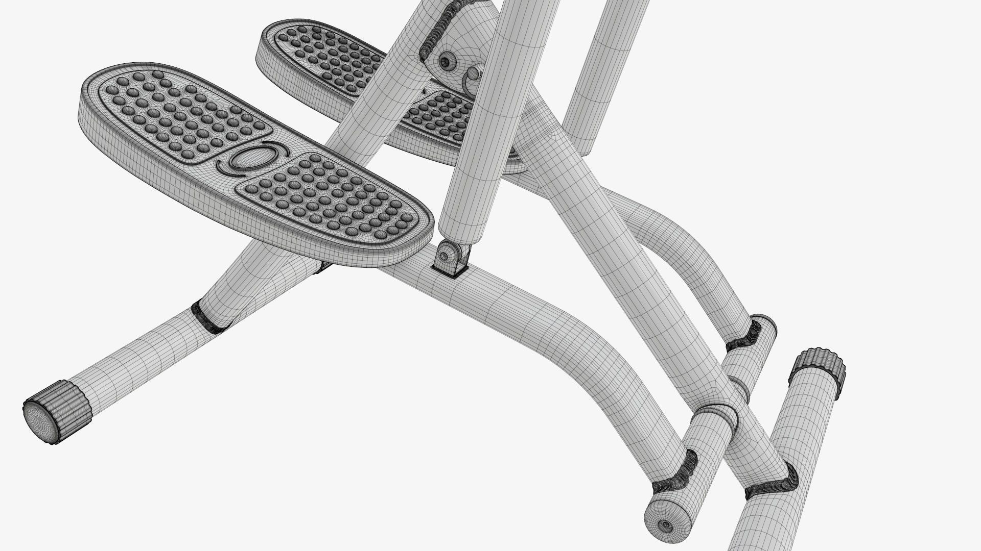 Step machine for fitness exercise 3D model_12