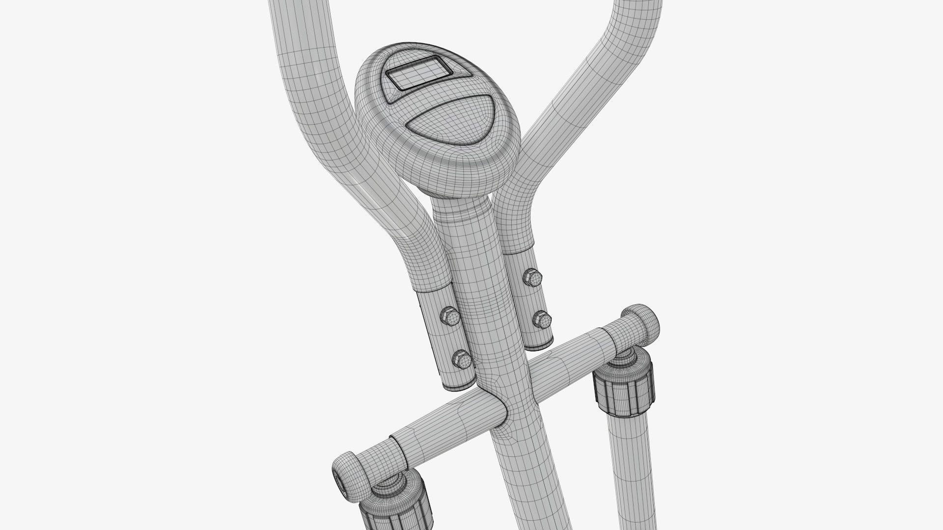 Step machine for fitness exercise 3D model_16