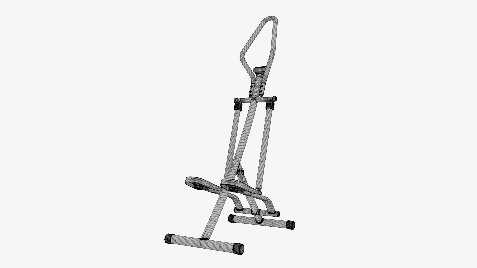 Step machine for fitness exercise 3D model_10