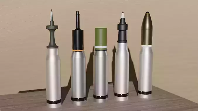 Ultimate NATO Tank Shells Pack 3D model