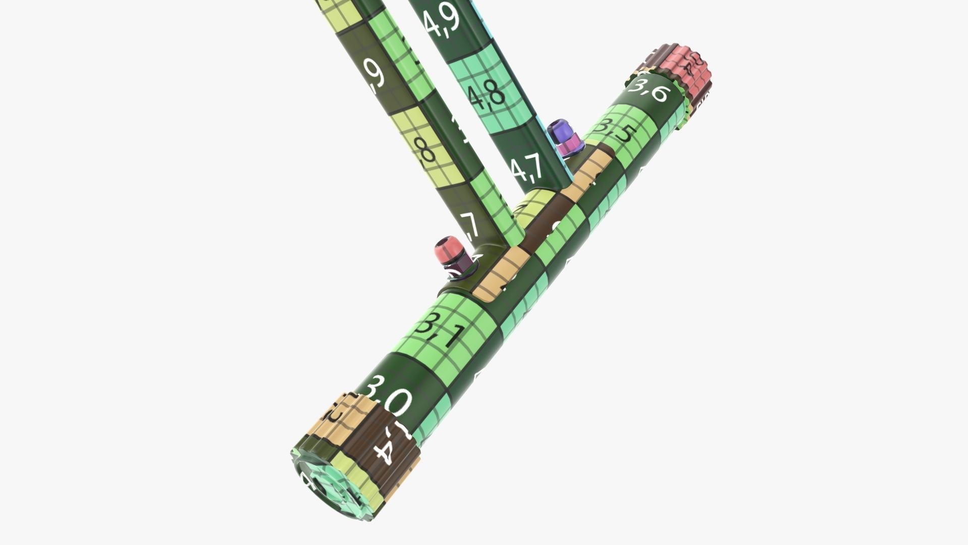 Fitness bike trainer folding 3D model_25