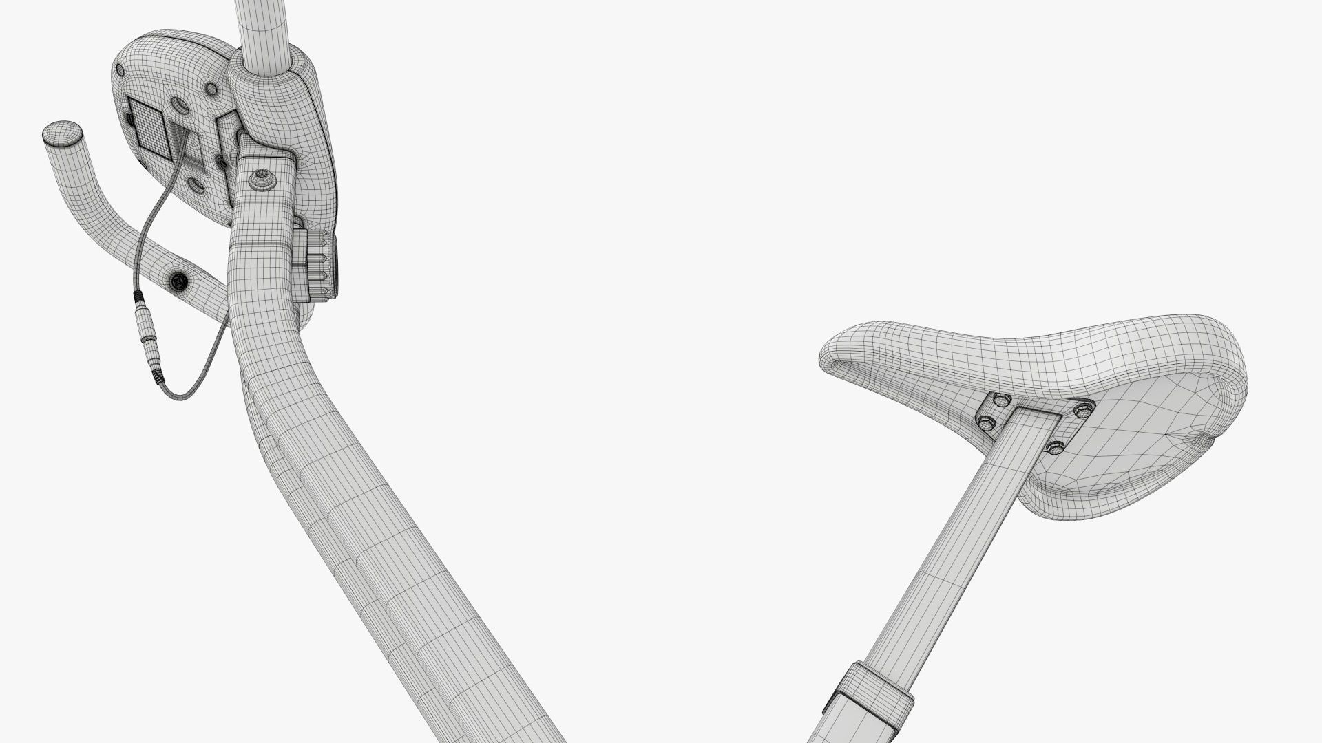 Fitness bike trainer folding 3D model_16