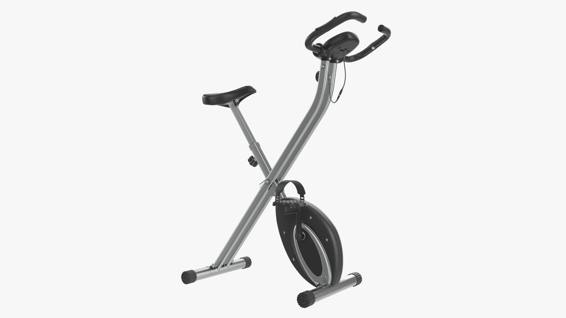 Fitness bike trainer folding 3D model_1