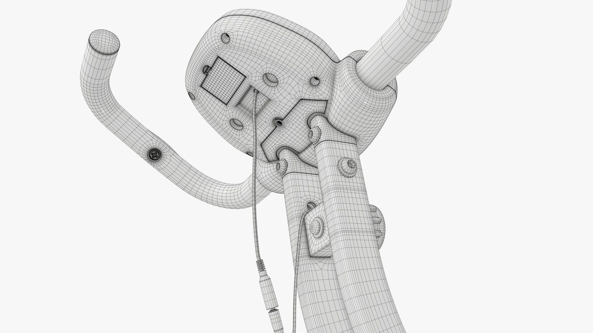 Fitness bike trainer folding 3D model_17