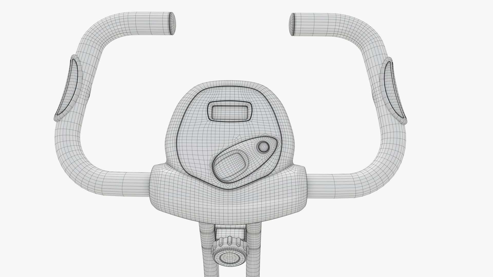 Fitness bike trainer folding 3D model_19