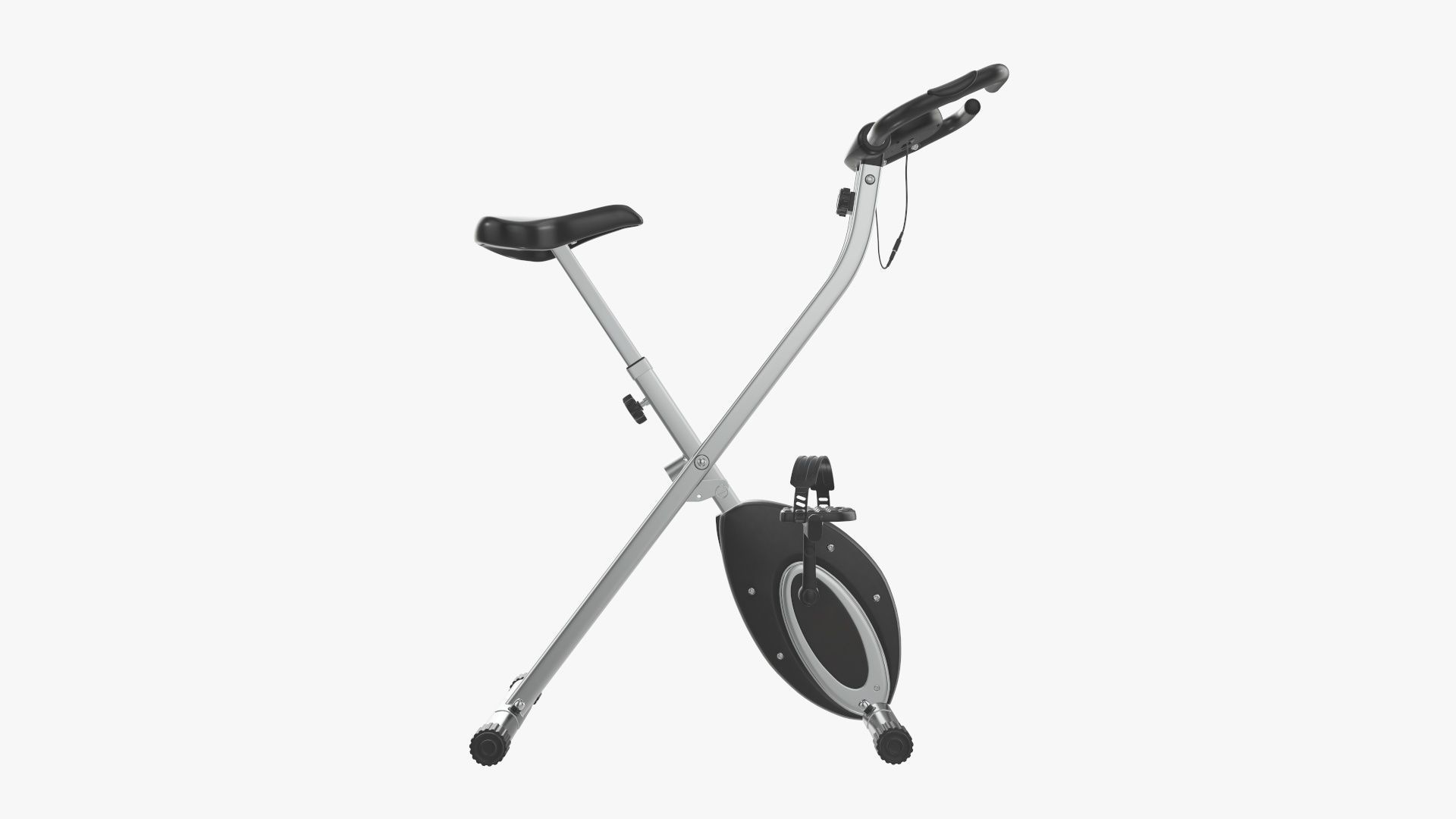 Fitness bike trainer folding 3D model_2