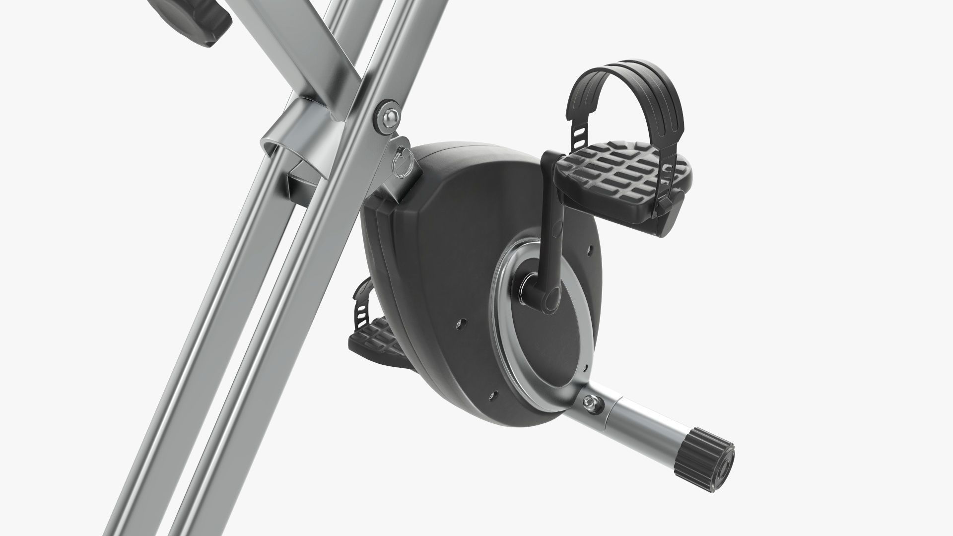 Fitness bike trainer folding 3D model_3