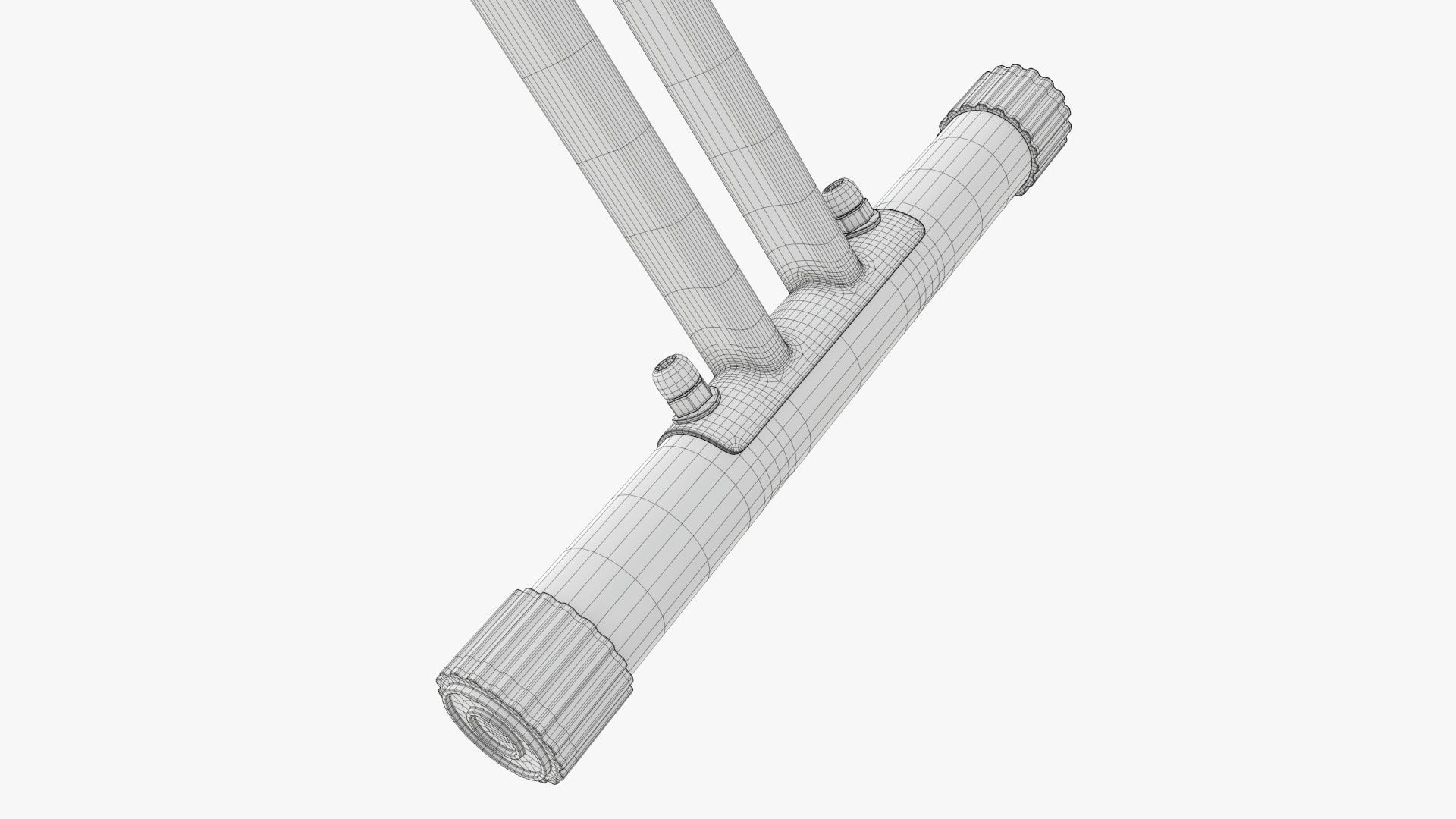 Fitness bike trainer folding 3D model_15