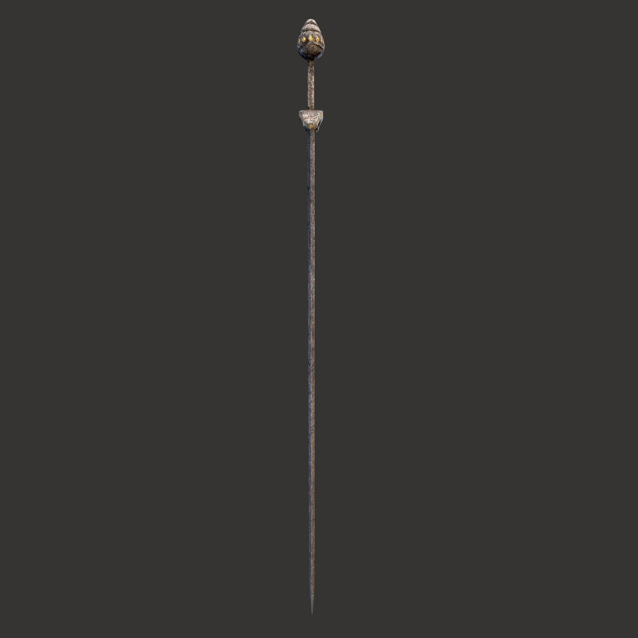 Anglo Saxon Sword  Low-poly 3D model_20