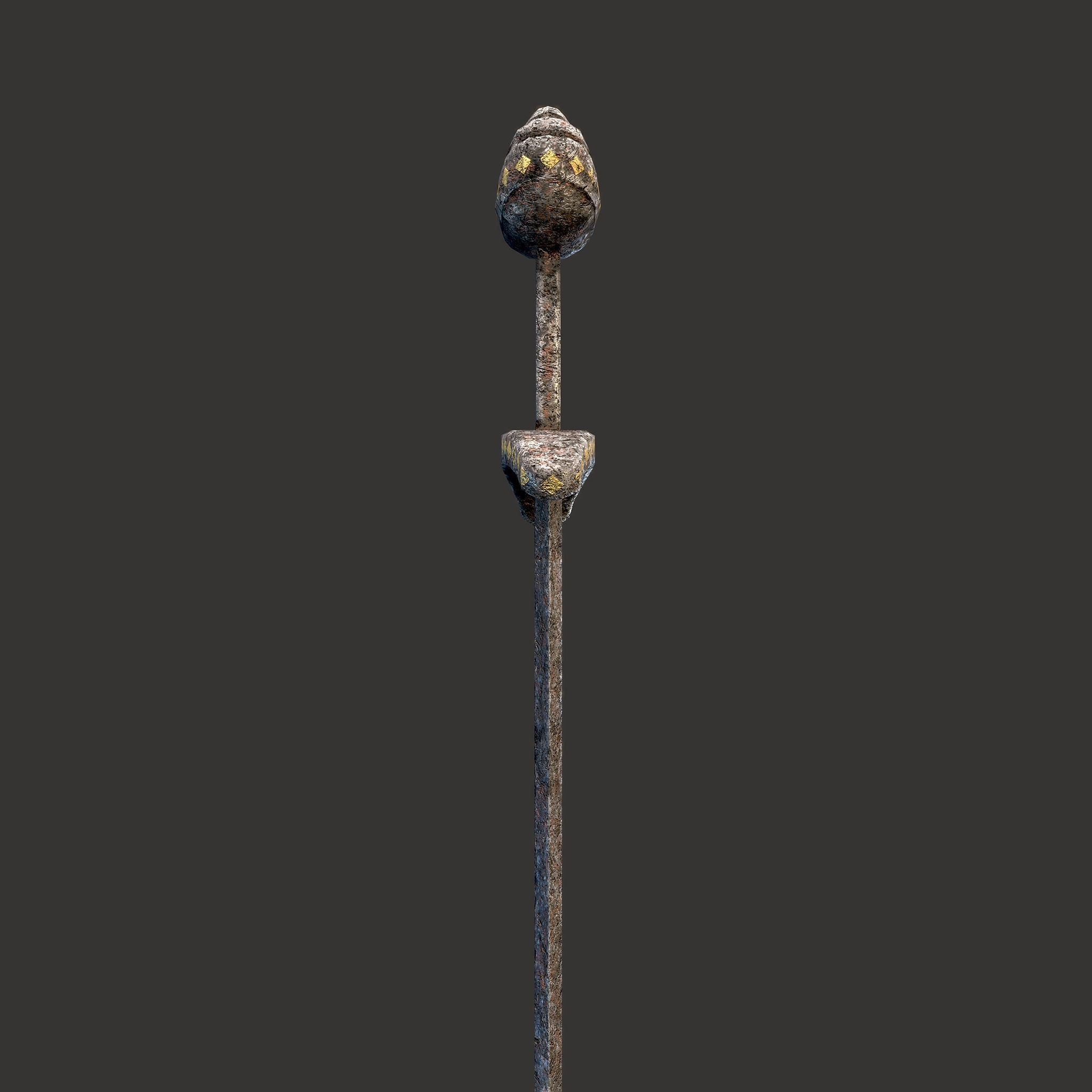 Anglo Saxon Sword  Low-poly 3D model_7