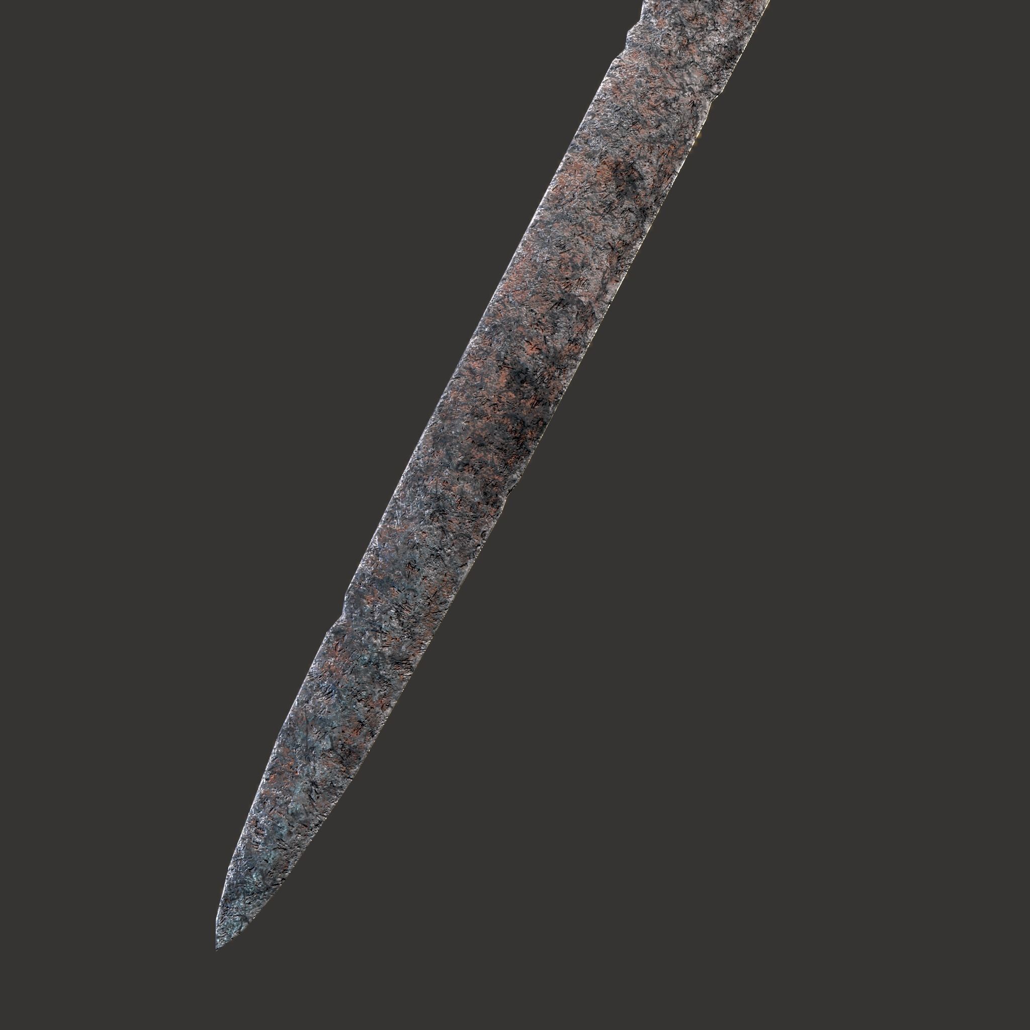 Anglo Saxon Sword  Low-poly 3D model_21