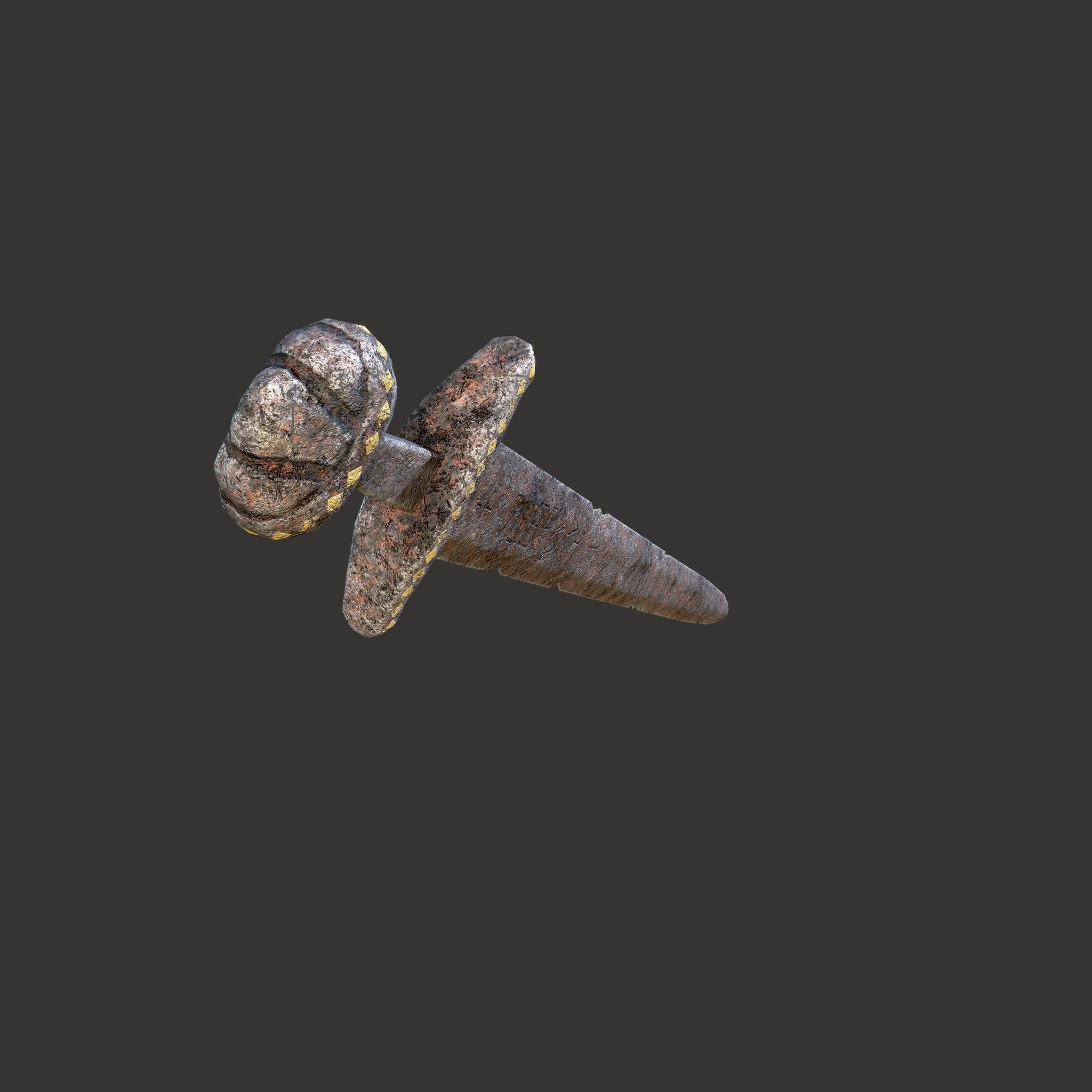 Anglo Saxon Sword  Low-poly 3D model_6